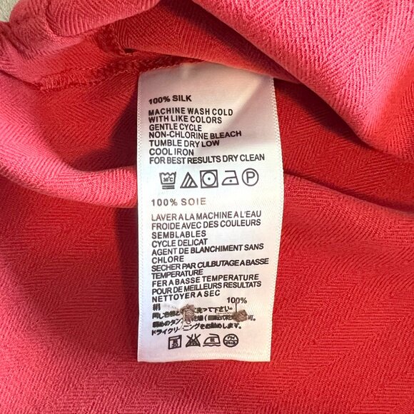 Tommy Bahama Red 100% Silk Short Sleeve Shirt! - Picture 6 of 16